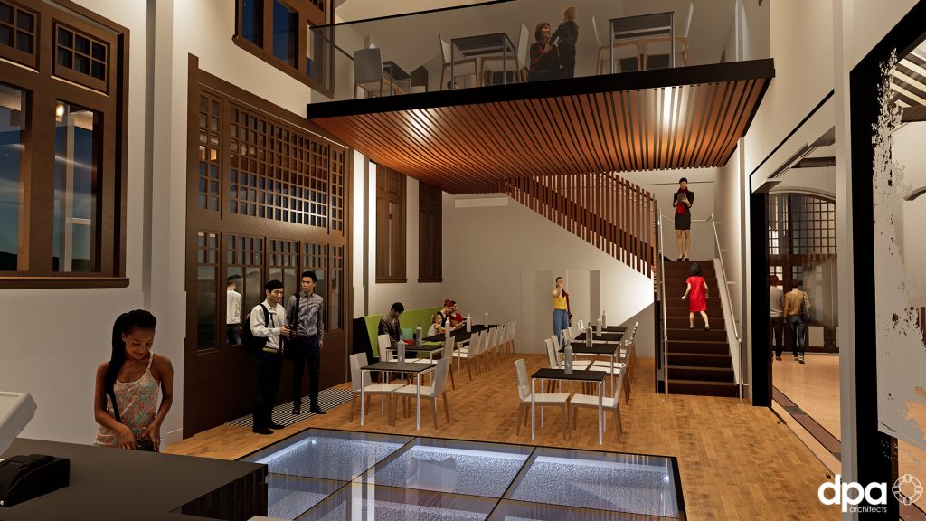 Artistic impression of new cafe and mezzanine